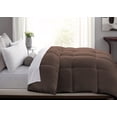 thumbnail image 3 of Blue Ridge Home Fashion Microfiber Down Alternative Comforter, King, Chocolate, 3 of 4