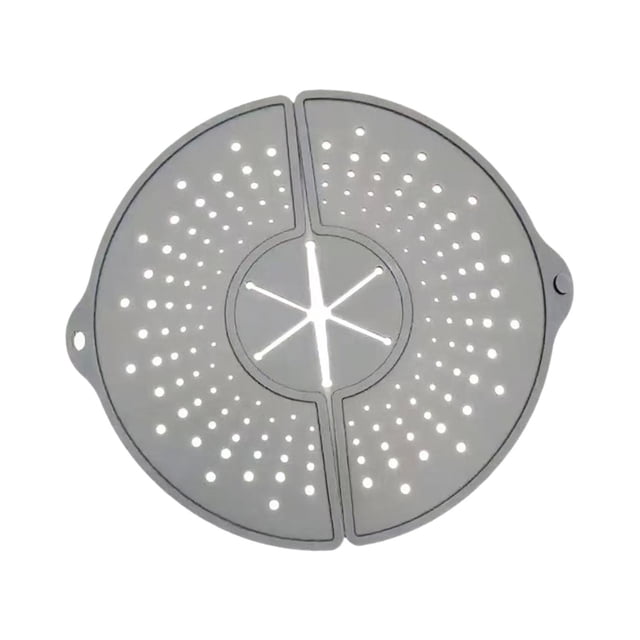 Flynix Silicone Splatter Screen Kitchen Gadgets Splash Guard for Cooking Frying Pan Gray