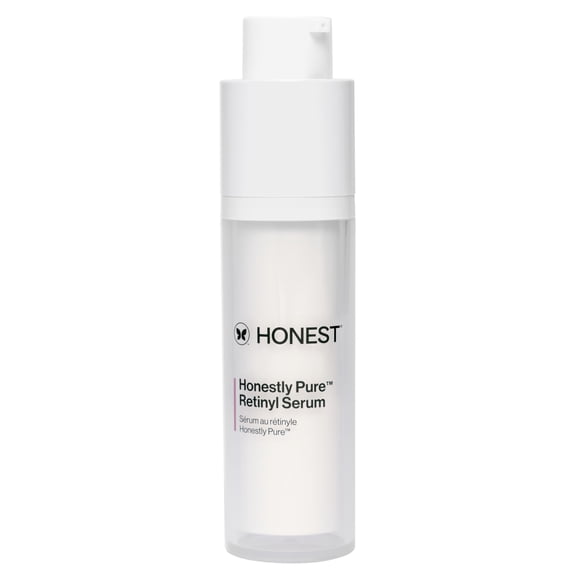Honest Beauty Honestly Pure Sérum Nocturne au Rétinyle / Hydrate, Exfolie, Réduit les Ridules + les Rides / Linoléate de Rétinyle + Acide Hyaluronique / Végétalien + Sans Cruauté / 1 fl oz