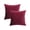 Burgundy, variant on TOPTIE Set of 2 Velvet Pillow Covers 18" x 18", Burgundy Throw Cushion Covers Pillowcases for Sofa Bedroom