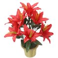 thumbnail image 3 of mmirethe Low Maintenance Artificial Lilium Flower Realistic Appearance And Long-lasting yellow 1Set, 3 of 6