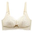 thumbnail image 4 of Timegard Wireless Bras for Women Lace Bowtie Full Coverage Adjustable Strap Comfortable Everyday Bras, 4 of 4
