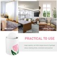 thumbnail image 3 of SHOWERORO Garbage Can With Lid Tulip Shape For Homeowners 1Pcs, 3 of 8