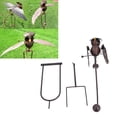 thumbnail image 3 of Stake Owl Wind Sculpture, Decorative Flapping Wing Metal Lawn Owl Sculpture Rustproof Vivid Lifelike  for Garden for Backyard, 3 of 7
