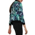 thumbnail image 3 of INSPIRE CHIC Blouson Bomber pour Femme Coupe Ajustée Léger à Fermeture Éclair Vert TP, 3 of 7