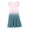 thumbnail image 5 of GDREDA Robes Fille 7 Robe d'Été pour Filles Couleur Dégradée Col Rond Manches Volantées Robe Trapèze à Étages Respirante Confortable Robe Ludique pour Enfants Tout-Petits Fête d'Anniversaire et Usage Quotidien Beige,14-15 Ans, 5 of 5