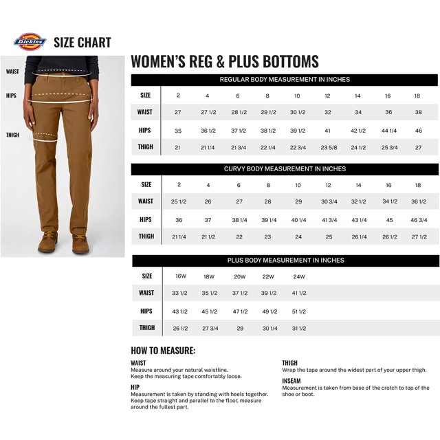 Dickies Women's Plus Skinny Twill Pants, Rinsed Black