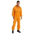 thumbnail image 4 of TiaoBug Combinaison Imperméable à Capuche une Pièce pour Homme, Combinaison de Pluie Réfléchissante, Combinaison à Fermeture Éclair, Jaune, TTG, 4 of 7