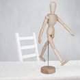 thumbnail image 2 of Articulated Mannequin, With Stand Wooden Mannequin, Multifunctional Flexible For Sketching Drawing, 2 of 8