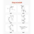 thumbnail image 4 of VEVOR Table Suspendue pour Balcon 12 x 48 Po Table de Bar pour Rambarde de Patio Extérieur Pliable, 4 of 9