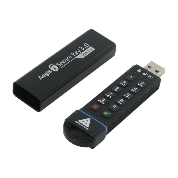 Apricorn Aegis Secure Key 3.0 - Clé USB - Chiffrée - 480 Go - USB 3.0 - FIPS 140-2 Niveau 3
