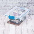 thumbnail image 3 of Sterilite 11.4 Liter Gasket Box, Weather-Resistant Small Clear Storage Bin with Latch Lid, Blue, 3 of 9