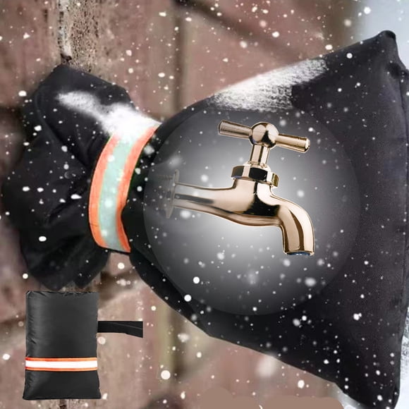 tumgatte Grandes Housses de Robinet Extérieures Isolées Protecteur pour Temps Froid d'Hiver Housse Extérieure Isolation contre le Gel Robinet Chaussettes jusqu'à 45 % de Réduction