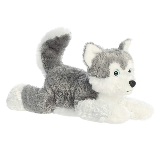 Aurora Peluches - Husky Shadow (Chien) 12 Pouces