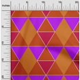 thumbnail image 2 of oneOone Viscose Jersey Orange Fabric Geometric Sewing Craft Projects Fabric Prints By Yard 60 Inch Wide, 2 of 4