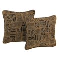 thumbnail image 1 of 18-inch Double-corded Patterned Tapestry Square Throw Pillows with Inserts (Set of 2) - Kenya, 1 of 1