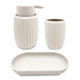 thumbnail image 2 of Mainstays Ensemble d’accessoires de salle de bain 3 pièces, Blanc, 2 of 11
