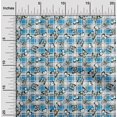 thumbnail image 2 of oneOone Cotton Silk Medium Blue Fabric Checks Heart & Craft Projects Decor Fabric Printed By The Yard 42 Inch Wide, 2 of 4