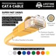 thumbnail image 2 of InstallerParts (10 Pack) Ethernet Cable CAT6 Cable UTP Booted 2 FT - Yellow - Professional Series - 10Gigabit/Sec, 2 of 5