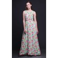thumbnail image 4 of Bimba Robe Longue Maxi à Imprimé Floral pour Femme, Col Rond, Robe de Soirée - Moyen, 4 of 6