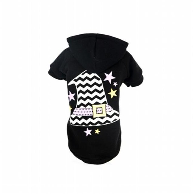LED Lighting Santas Magical Hat Sweater Pet Costume, Small