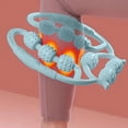 thumbnail image 3 of Nine-Wheel Leg Muscle Roller | Deep Tissue Massage Tool | Portable Muscle Recovery Device | Pre and Post Workout Relaxation Aid | Durable Construction | Athletes Fitness, 3 of 5
