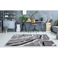 thumbnail image 3 of Ladole Rugs Calvin Grey Black Abstract Polypropylene Area Rug, 3 of 6