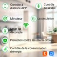 thumbnail image 5 of WiFi Circuit Breaker Switch - Smart WiFi DIN Rail Energy Meter Relay Type Circuit Breaker Connected Switch with Wattmeter Smart Life Tuya WiFi Remote Switch, 25A, 5 of 5