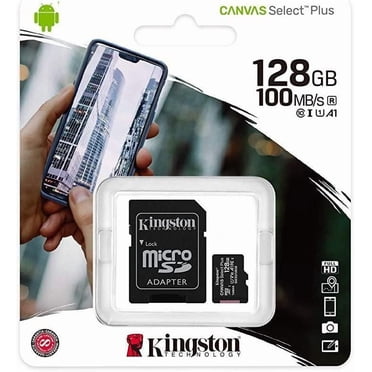 Kingston 128GB micSDXC Canvas Select Plus 100R A1 C10 Card+ADP (SDCS2/128GBCR)
