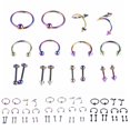 thumbnail image 2 of Ensemble de 16 Pcs pour Perçage Corporel, Ensemble de Bijoux de Perçage Universel Tendance, Ensemble de Bijoux pour le Corps, 2 of 9
