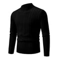 thumbnail image 1 of Weiqiqre Sweaters for Men Cable Knit Turtleneck Pullover Long Sleeve Twisted Fall WInter Thermal Jumper Sweaters, 1 of 2