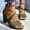 Green, variant on Pisexur Sandals Womens New Buckle Strap Chunky Heel Sandals Women's High Heels Beaded Fish Mouth Women's Sandals Sandales Pour Femmes
