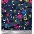 thumbnail image 1 of Soimoi Poly Georgette Fabric Artistic Flower Fabric Prints By Yard 52 Inch Wide, 1 of 3