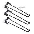 thumbnail image 3 of 3x Iron Furniture Legs Folding for Coffee Tables End Tables Replacement 42cm, 3 of 7