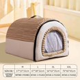 thumbnail image 2 of Lit Chauffant pour Chiens et Chats avec Housse Réversible Lavable en Machine Confort Intérieur Extérieur Chaleur, 2 of 6