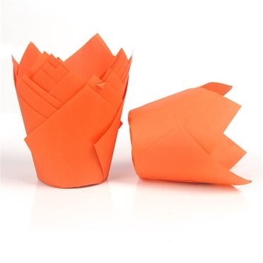 Lot de 50 Caissettes à Cupcakes Anti-Graisse - Moules de Cuisson Standard pour Muffins, Brownies et Desserts, Allant au Four jusqu'à 220 °C, Non Blanchies