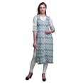 thumbnail image 1 of Bimba Kurti Droite Décontractée Imprimée Haut à Manches 3/4 Longue Kurta Robe pour Femmes, 1 of 6