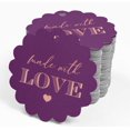 thumbnail image 4 of Inkdotpot 100 Pack Made With Love Text Favor Paper Tags Craft Real Rose Gold Foil Hang Tags, 4 of 6