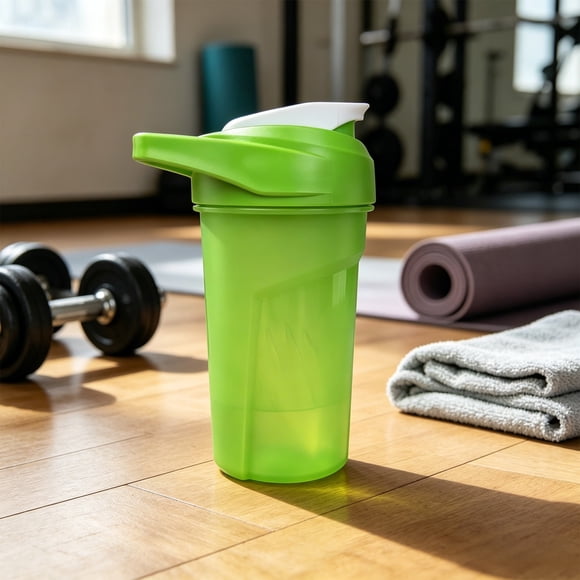 Werulen 500ml Handheld Shaking Cup Scale Mark Style, Fitness Protein Powder Mixing Daily Drinking, Shaker Cup, Water Bottle, Fitness Vessel