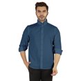 thumbnail image 1 of Bestman Formal Front Button Placket Solid Shirts For Mens Long Sleeve Regular Fit Shirt, 1 of 7