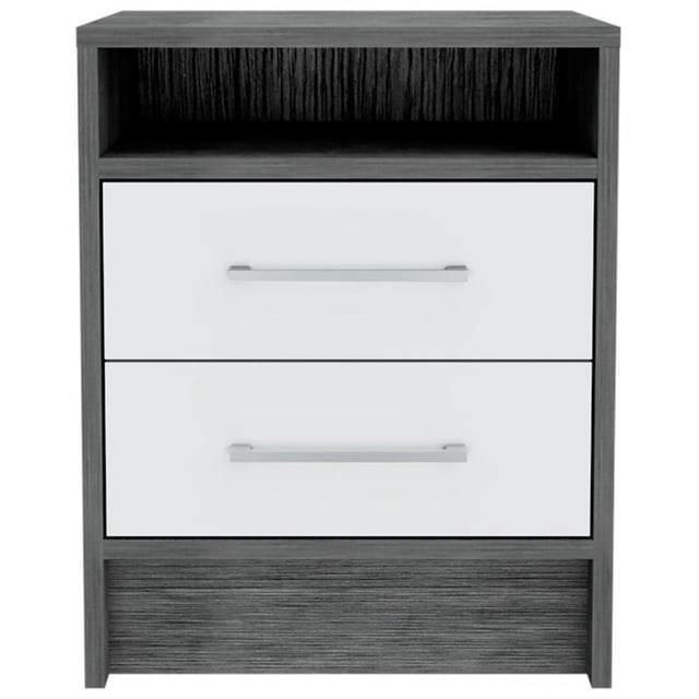 TUHOME Eter Nightstand Engineered Wood Nightstands in Multi-color