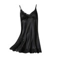thumbnail image 1 of B91xZ Vêtements de Nuit pour Femmes Robe de Détente, Noir m, 1 of 3