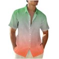 thumbnail image 1 of Chemises pour Hommes, Chemise à Manches Courtes à Col Rabattu Dégradé Mode Décontractée pour Hommes, 1 of 4