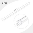 thumbnail image 2 of Unique Bargains 8mm ID x 10mm OD x 305mm Clear Rigid Acrylic Pipe Round Tube 2 Pack, 2 of 6