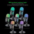thumbnail image 2 of HLONK Gaming USB Microphone for PC PS5  Condenser Mic with Qui Mute  RGB Indicator  Tripod d  Pop Filter  Sho Mount  Gain Control for Streaming Discord Twitch Podcasts Videos, 2 of 10