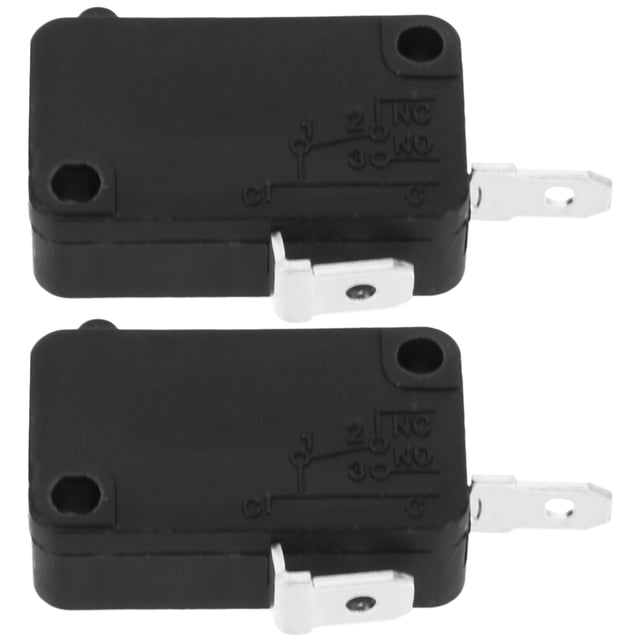 SHISUYAN 2 Pcs Remplacement de Porte de Micro-Ondes Universel Micro Momentané 2 Normalement Ouvert