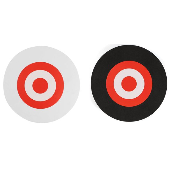 2x 25 x 3cm Archery Eva Foam Target Self Healing Bow Moving Hunting Practice White+Red & Black+Red,2 x Outdoor moving target