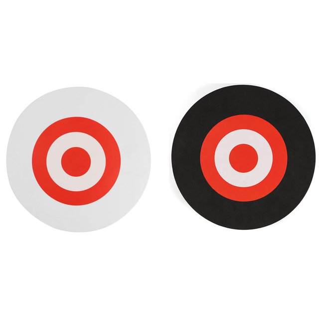 2x 25 x 3cm Archery Eva Foam Target Self Healing Bow Moving Hunting Practice White+Red & Black+Red,2 x Outdoor moving target