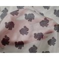 thumbnail image 4 of oneOone Silk Tabby Fabric Rabbit Block Printed Craft Fabric BTY 42 Inch Wide, 4 of 4