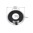 thumbnail image 2 of Unique Bargains 4Pcs Round Internal Magnet Speaker Loudspeaker 8 Ohm 2W 40mm Dia Metal Shell, 2 of 3